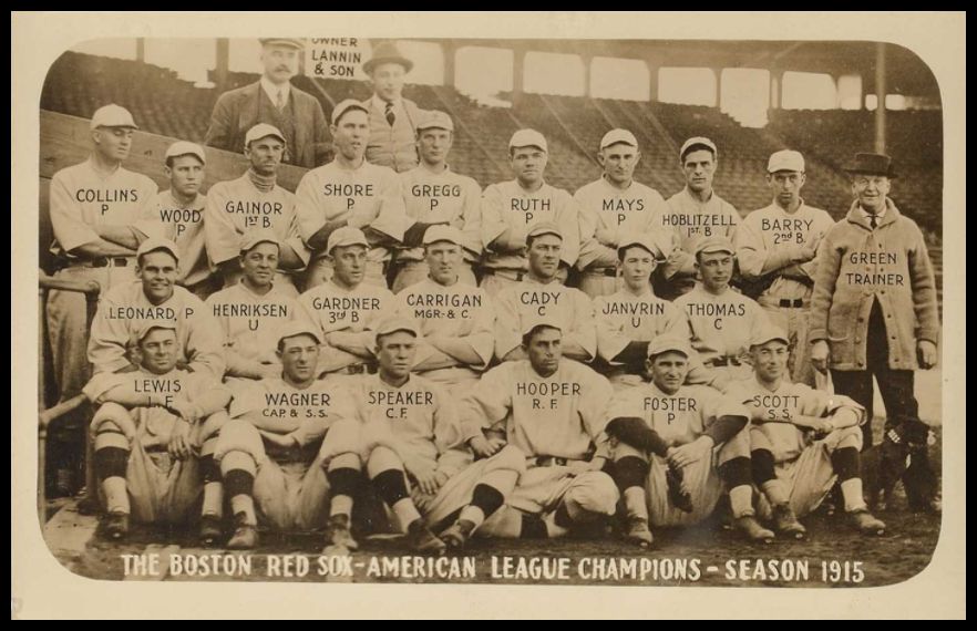 PC 1915 Boston Red Sox Team Photo